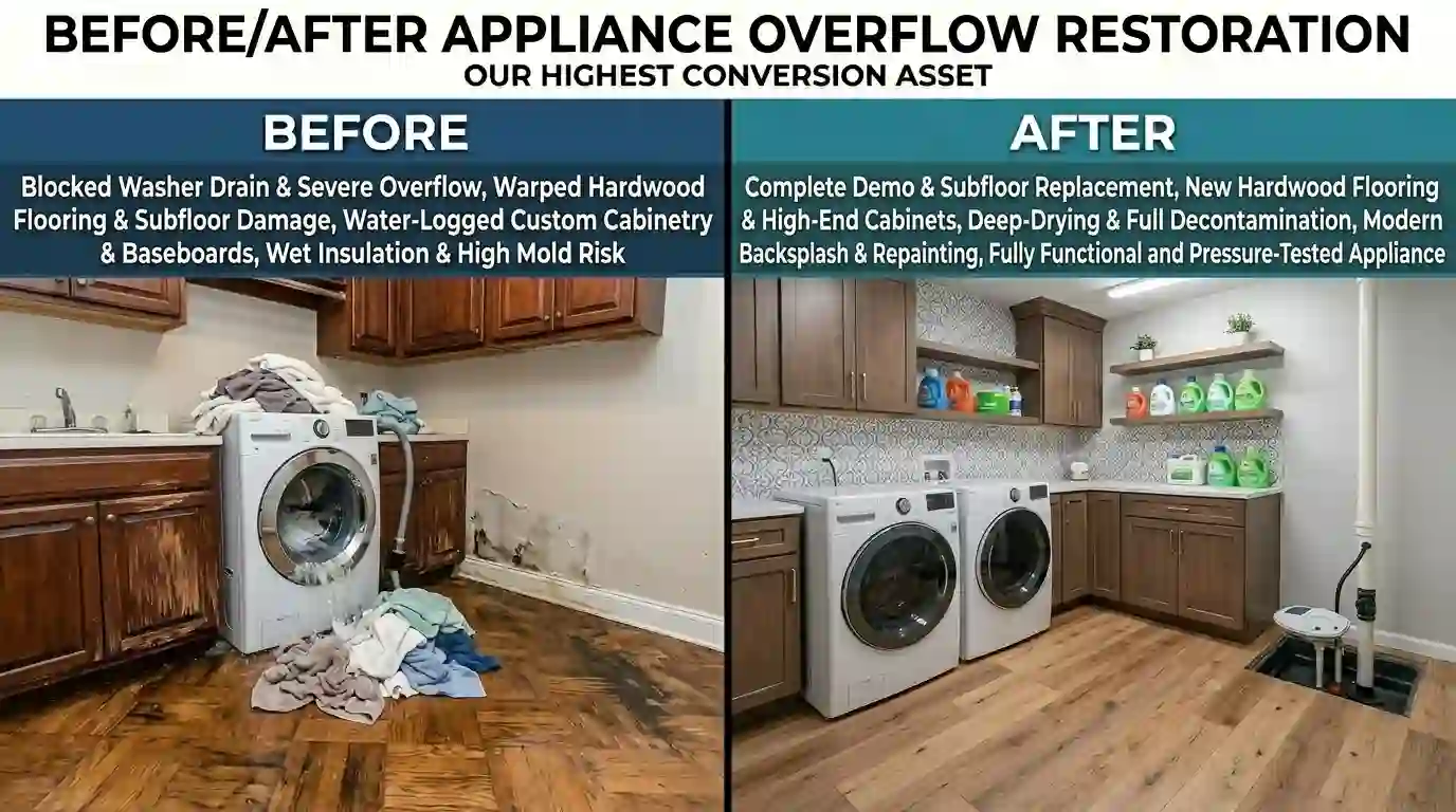 Appliance overflow repair Toronto 6