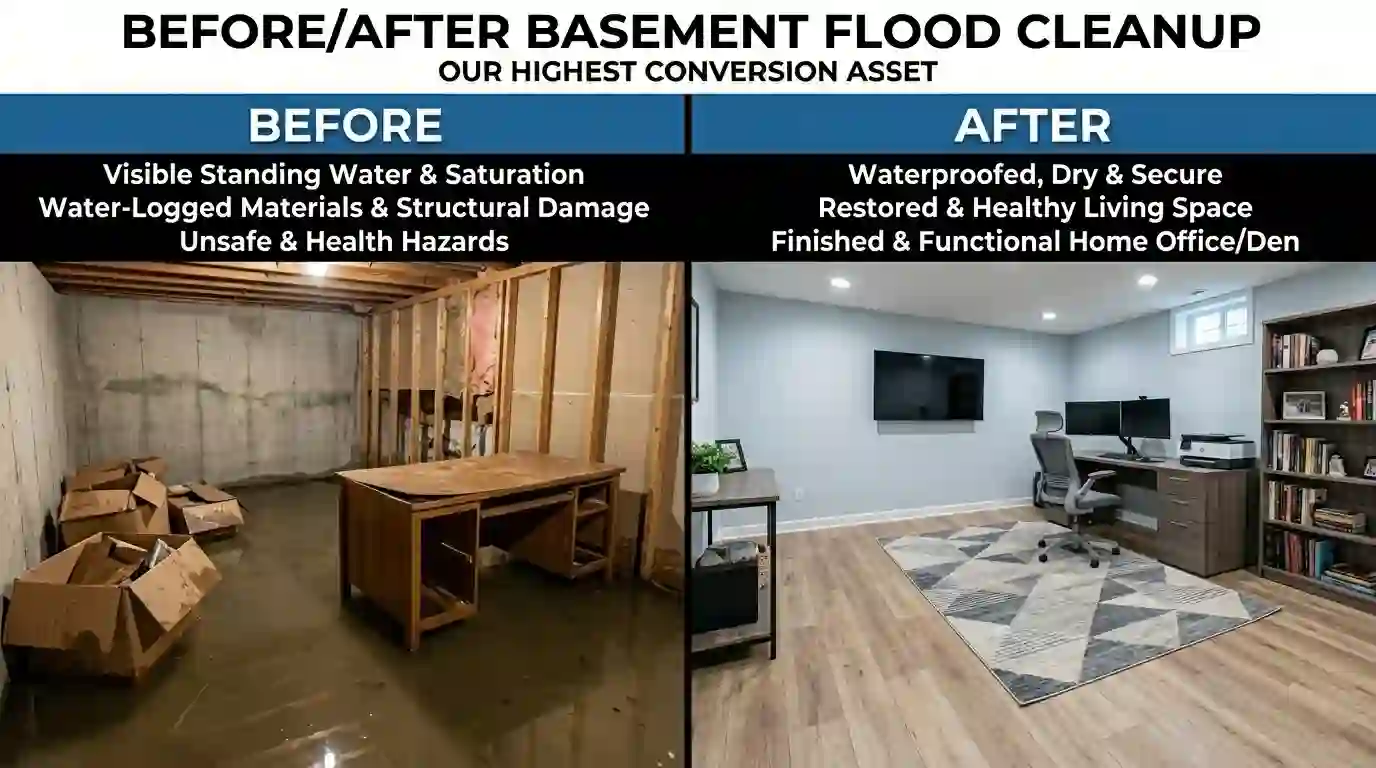 Basement flood cleanup Toronto 10