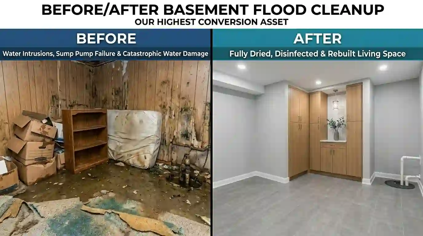 Basement flood cleanup Toronto 3