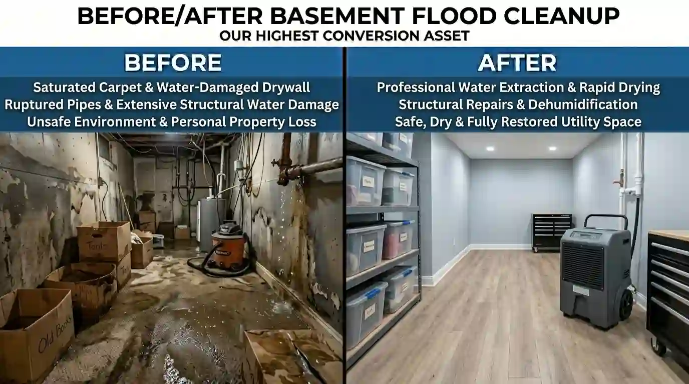 Basement flood cleanup Toronto 5