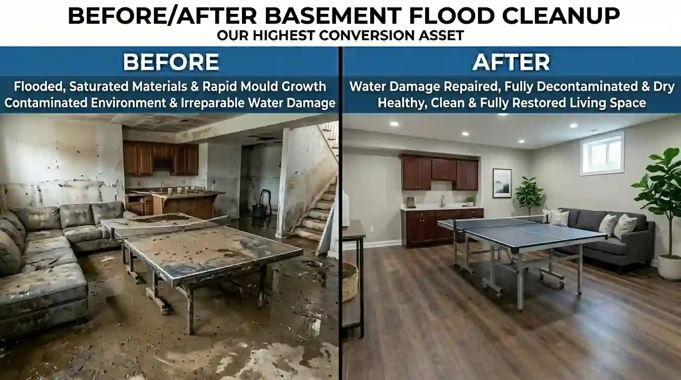 Basement flood cleanup Toronto 7