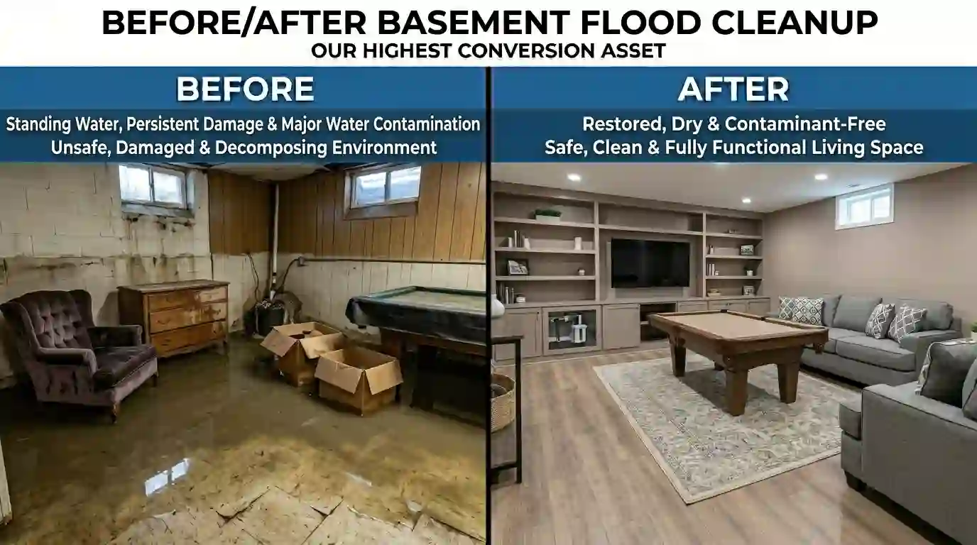 Basement flood cleanup Toronto 8
