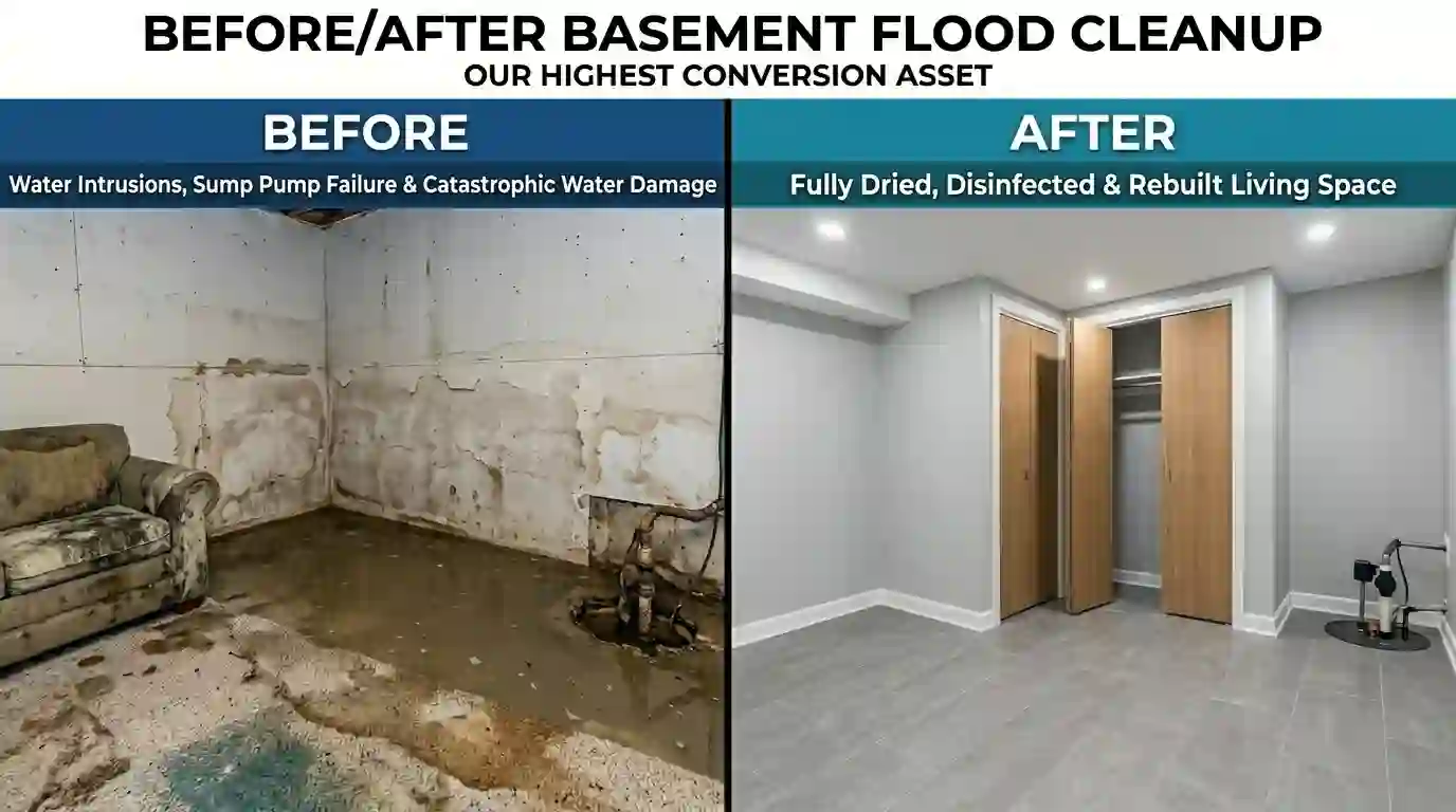Basement flood cleanup Toronto 9