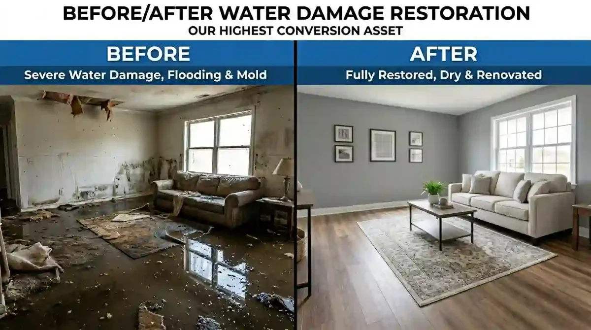 Water damage restoration result — Toronto
