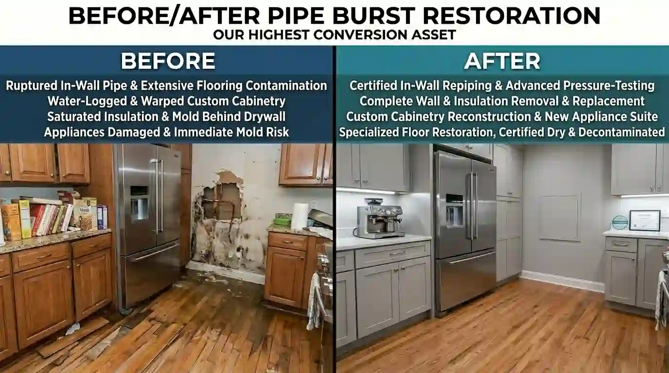 Pipe burst restoration Toronto 10