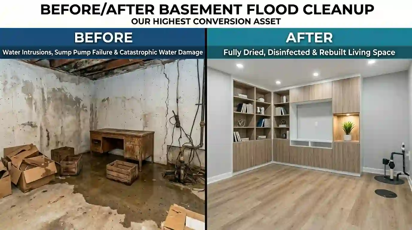 Sewer backup cleanup Toronto 2